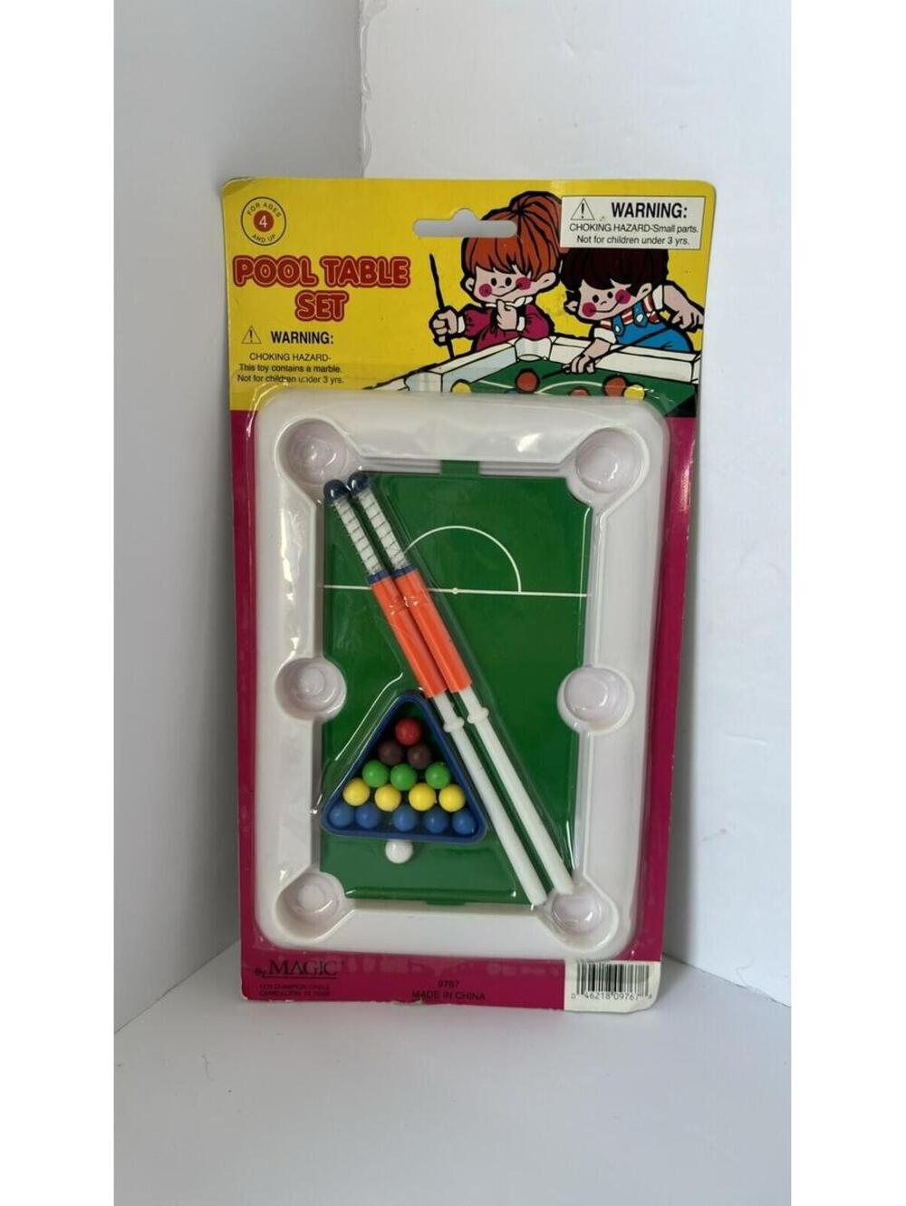 Vintage Magic Brand Toy Pool Table Set Brand New Unopened